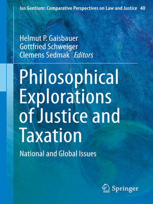 cover image of Philosophical Explorations of Justice and Taxation